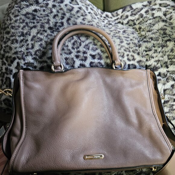 Rebecca Minkoff | Bedford Leather Satchel Shoulder Crossbody Bag - Picture 15 of 16